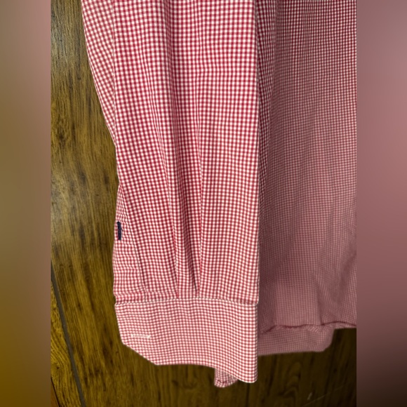 🇺🇸Tommy Hilfiger Ithaca Red & White regular fit button up dress shirt sz … - Picture 8 of 10